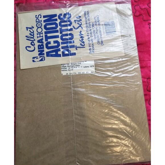 NBA Hoops, Action Photos, Lakers Magic Johnson 8x10 Photo Original Packaging - Picture 3 of 3